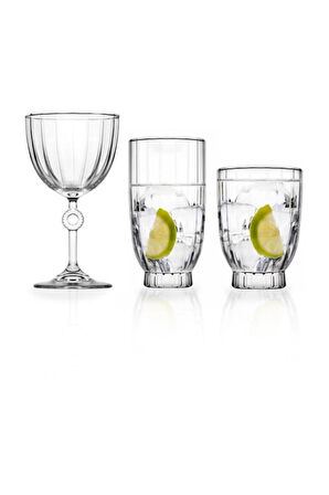 Amore Su Bardak 18'li Su Meşrubat Bardağı  Seti Takımı