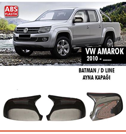 Amarok Yarasa Batman Ayna Kapağı Plastik Parlak Siyah