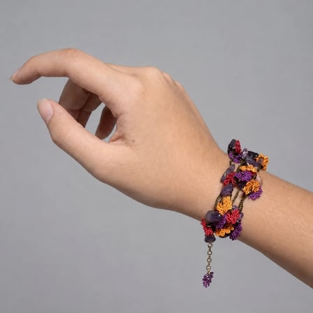 DOĞAL TAŞLI AMETİST BİLEKLİK
