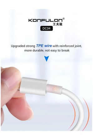 Konfulon DC04 Süper Hızlı Micro USB Kablo 1M 2A