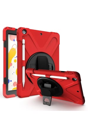 Newface Apple iPad 5 Air 9.7 Kılıf Amazing Tablet Kapak - Kırmızı