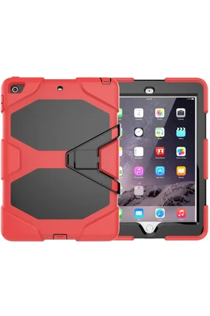 Newface Apple iPad 5 Air 9.7 Kılıf Griffin Tablet Kapak - Kırmızı