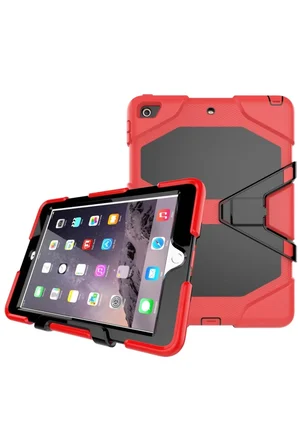 Newface Apple iPad 5 Air 9.7 Kılıf Griffin Tablet Kapak - Kırmızı