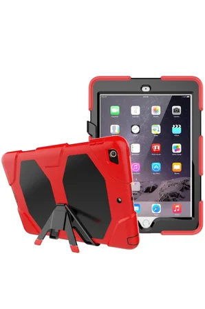 Newface Apple iPad 5 Air 9.7 Kılıf Griffin Tablet Kapak - Kırmızı