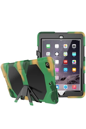 Newface Apple iPad 5 Air 9.7 Kılıf Griffin Tablet Kapak - Kamuflaj