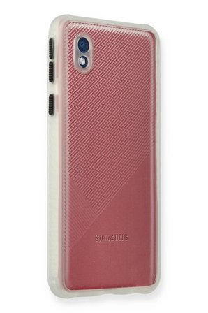 Newface Samsung Galaxy A01 Core Kılıf Miami Şeffaf Silikon - Şeffaf