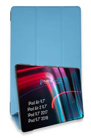 Newface Apple iPad 5 Air 9.7 Kılıf Tablet Smart Kılıf - Mavi
