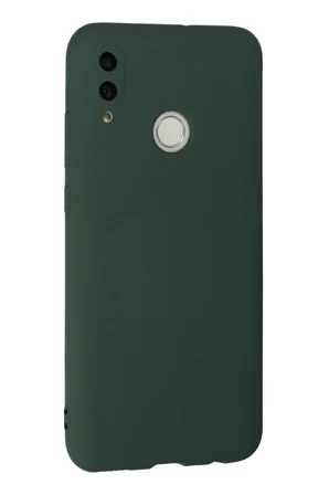 Newface Huawei P Smart 2019 Kılıf Nano içi Kadife Silikon - Koyu Yeşil