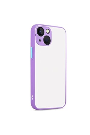 Newface Apple iPhone 13 Kılıf Montreal Silikon Kapak - Mor