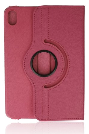 Newface Apple iPad Mini 6 Kılıf 360 Tablet Deri Kılıf - Pembe
