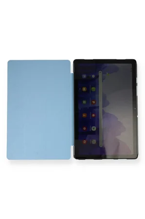 Newface Samsung Galaxy T970 Tab S7 Plus 12.4 Kılıf Tablet Smart Kılıf - Mavi