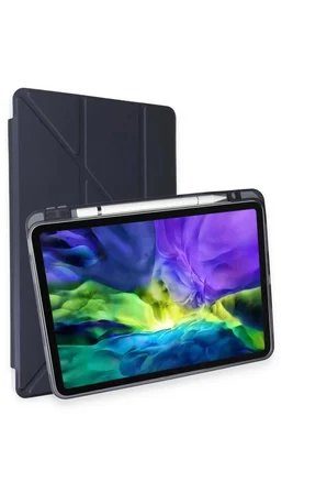Newface Apple iPad Air 4 10.9 Kılıf Kalemlikli Mars Tablet Kılıfı - Lacivert