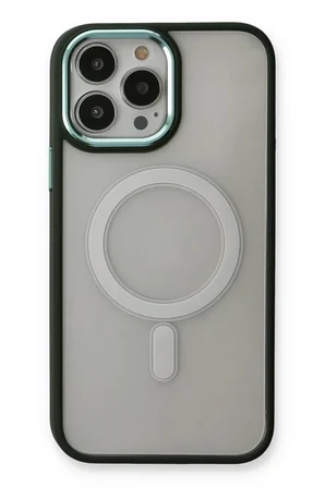 Newface Apple iPhone 14 Pro Max Kılıf Room Magneticsafe Silikon - Köknar Yeşili