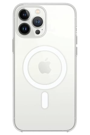 Newface Apple iPhone 14 Pro Max Kılıf Magneticsafe Şeffaf Silikon - Şeffaf