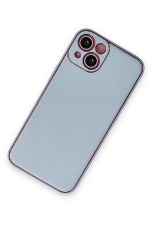 Newface Apple iPhone 14 Plus Kılıf Coco Deri Silikon Kapak - Sky Blue