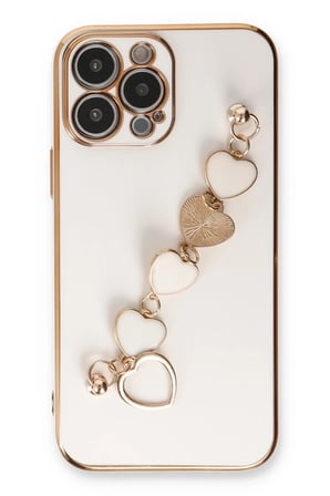 Newface Apple iPhone 14 Pro Kılıf Esila Silikon - Beyaz