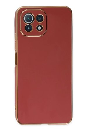 Newface Xiaomi Mİ 11 Lite Kılıf Volet Silikon - Kırmızı