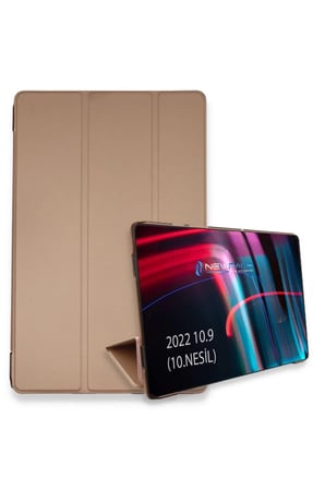 Newface Apple iPad 2022 10.9 (10.nesil) Kılıf Tablet Smart Kılıf - Rose Gold