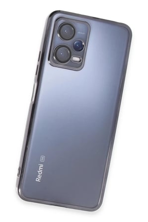 Newface Xiaomi Redmi Note 12 Pro 5G Kılıf Razer Lensli Silikon - Siyah