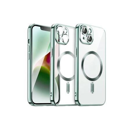 Newface Apple iPhone 15 Kılıf Kross Magneticsafe Kapak - Açık Yeşil