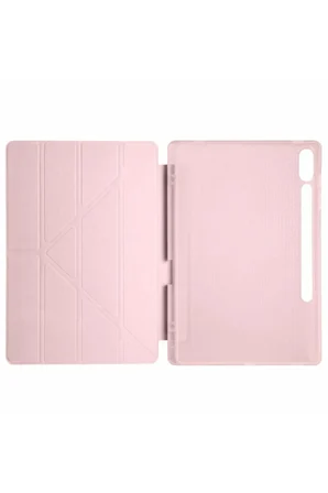 Newface Samsung Galaxy X510 Tab S9 FE 11 Kılıf Kalemlikli Mars Tablet Kılıfı - Rose Gold
