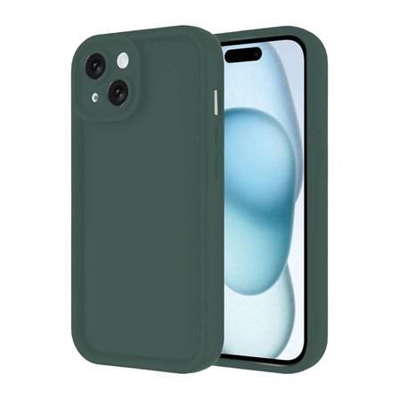Newface Apple iPhone 14 Kılıf Viera Silikon - Koyu Yeşil