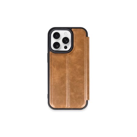 Newface Apple iPhone 15 Pro Max Kılıf Flip Cover - Taba