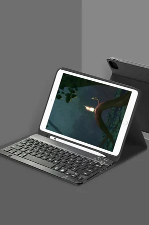 Newface Huawei Honor Pad X8 10.1 Kılıf KC01 Smart Klavyeli Tablet Kılıfı - Siyah