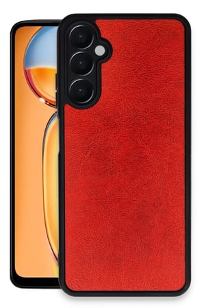 Newface Samsung Galaxy A56 Kılıf Aras Deri Kapak - Kırmızı