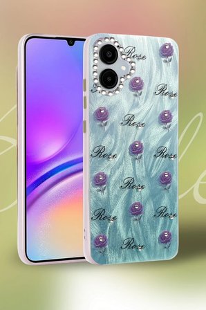 Newface Samsung Galaxy A06 Kılıf Blade Aynalı Desenli Kapak - Desen 3