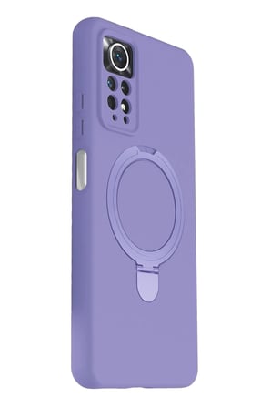 Newface Xiaomi Redmi Note 12 Pro 4G Regal Magsafe Standlı Kapak - Lila