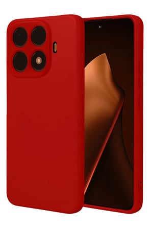 Newface Xiaomi Mi 15T Pro Nano içi Kadife Silikon - Kırmızı