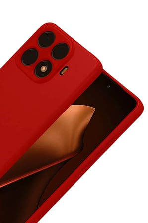 Newface Xiaomi Mi 15T Pro Nano içi Kadife Silikon - Kırmızı