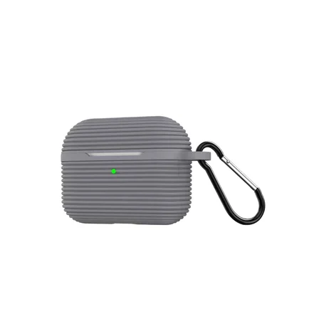 Newface Apple Airpods Pro 3 (3.nesil) Raven Silikon Kılıf - Gri
