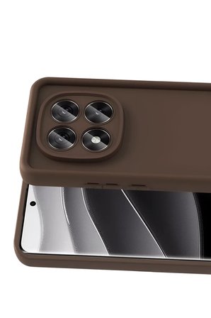Newface Xiaomi Redmi Note 15 Pro 4G Viera Silikon - Kahverengi