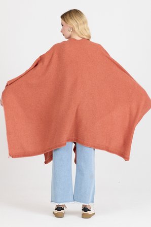 Panço - Pamuk Polyester Karışımlı Şık ve  Kaliteli Kumaş-Turuncu