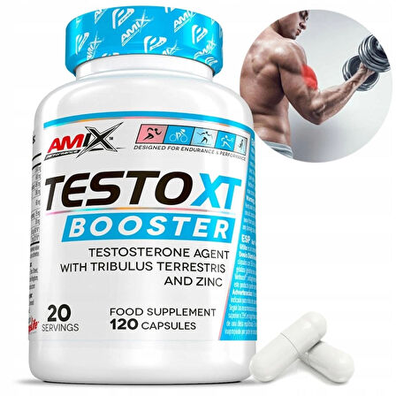 Amix Performance Tribulus+Maca+Arginine+Daa Aspartic acid TestoXT Booster 120 Caps