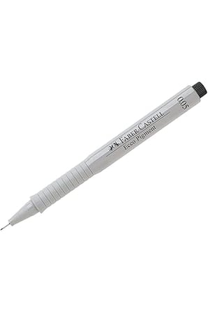FABER-CASTELL 6 Keçeli Kalemler Paketi ECCO Pigment 0.05 mm Siyah