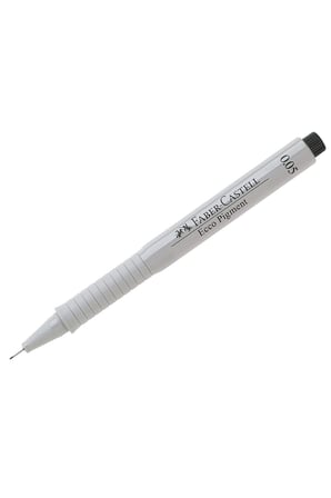 FABER-CASTELL 6 Keçeli Kalemler Paketi ECCO Pigment 0.05 mm Siyah