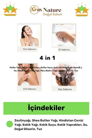 #Sabun Guzel Kokulu El Yuz Sac Cilt Vucut Orijinal Kekik Sabunu 120G 4 Adet