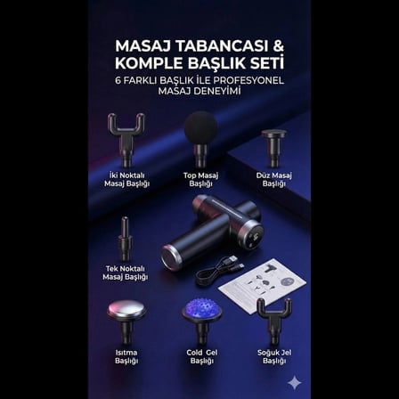Özel Üretim Sıcak Ve Soğuk Terapili Masaj Tabancası Şarjlı Isıtmalı Masaj Cihazı Sporcu Masaj Aleti