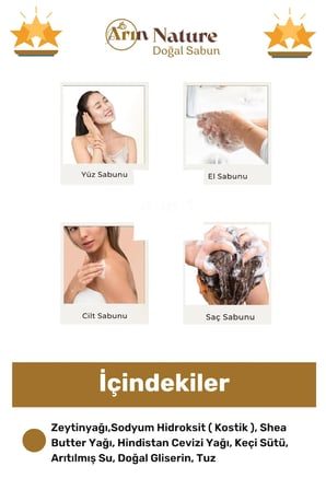 #Kecisutlu Guzel Kokulu El Yuz Sac Vucut Orijinal Bitkisel Keci Sutlu Sabunu 120G 7 Adet