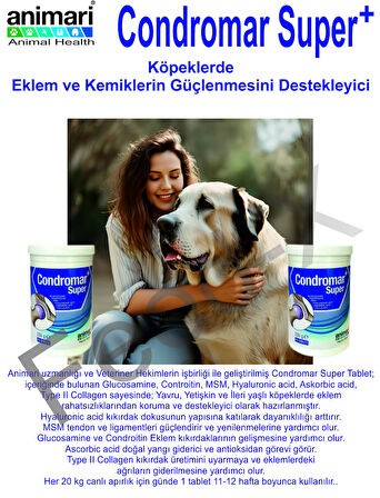 Condromar Super 230 gr 76 Tablet Köpekler Için Glukozamin