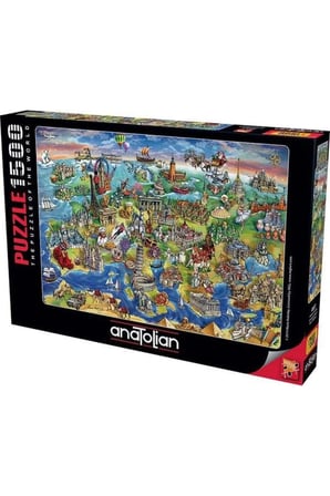 Anatolian 1500 Prç Avrupa Haritası