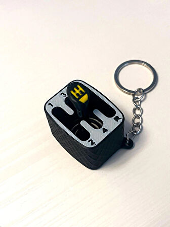 Hareketli Araba Manuel Vites Topuzu Anahtarlık - Gerçekçi Hissiyat | Araba Tutkunlarına Özel Hediye