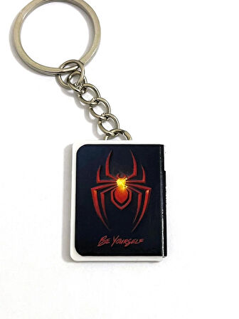 Marvel Örümcek Adam Miles Morales Be Yourself Ps5 Minyatür Oyun Kutusu Anahtarlık