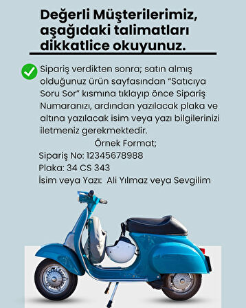 Kişiye Özel İsimli Motor Plaka Anahtarlık Çanta Süsü Sevgiliye Hediye Çiftli Set (2 adet)