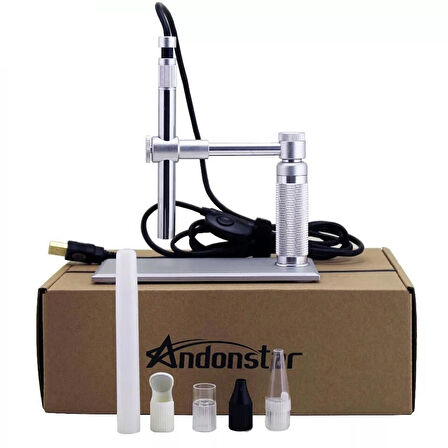Andonstar 500X 8led Hd 2mp USB Dijital Mikroskop Cilt ve Saç Analiz Cihazı