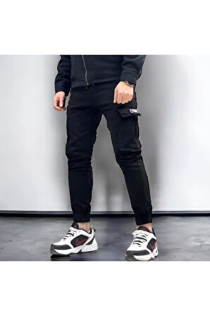 Kargo Cepli Denim Jogger