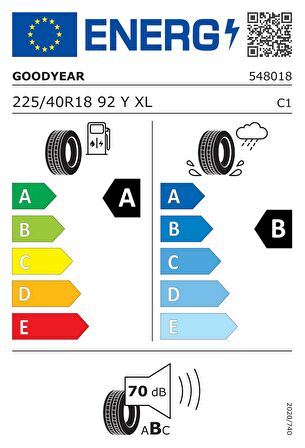 Goodyear 225/40R18 92Y Eagle F1 ASY 3 * XL FP Oto Yaz Lastiği (Üretim Yılı: 2023)